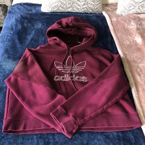 Cropped Adidas hoodie